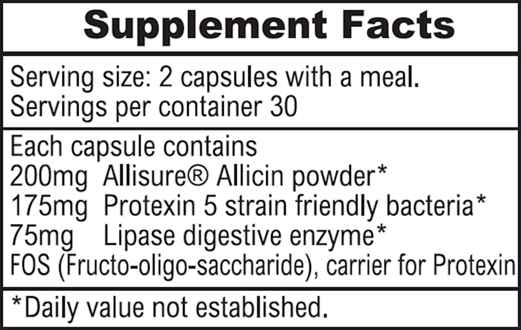 ALLIMAX PrePro Digestive Enzymes with Allicin - 60 Capsules - image 3
