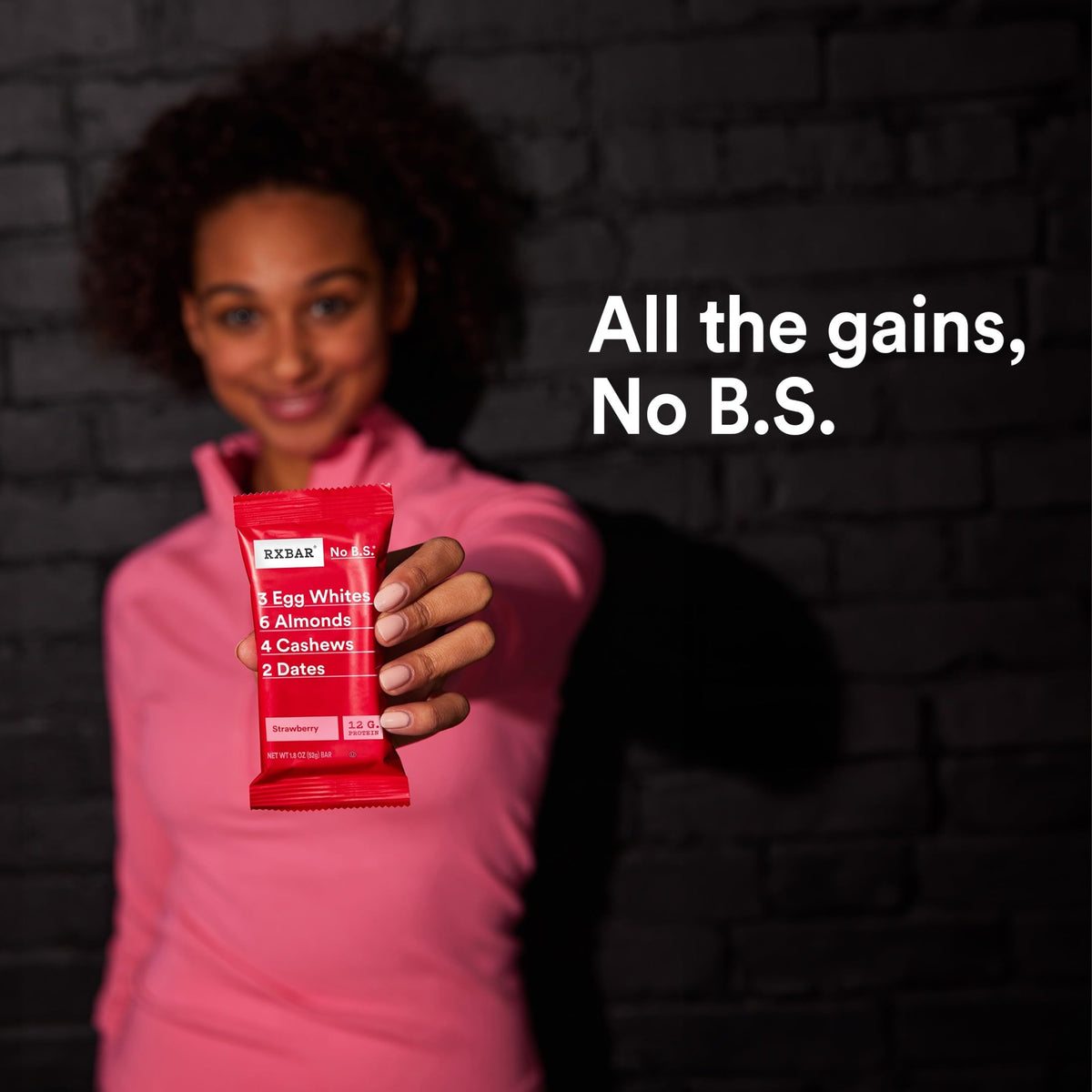 RXBAR Protein Bars, 12g Protein, Gluten Free Snacks, Strawberry, 22oz