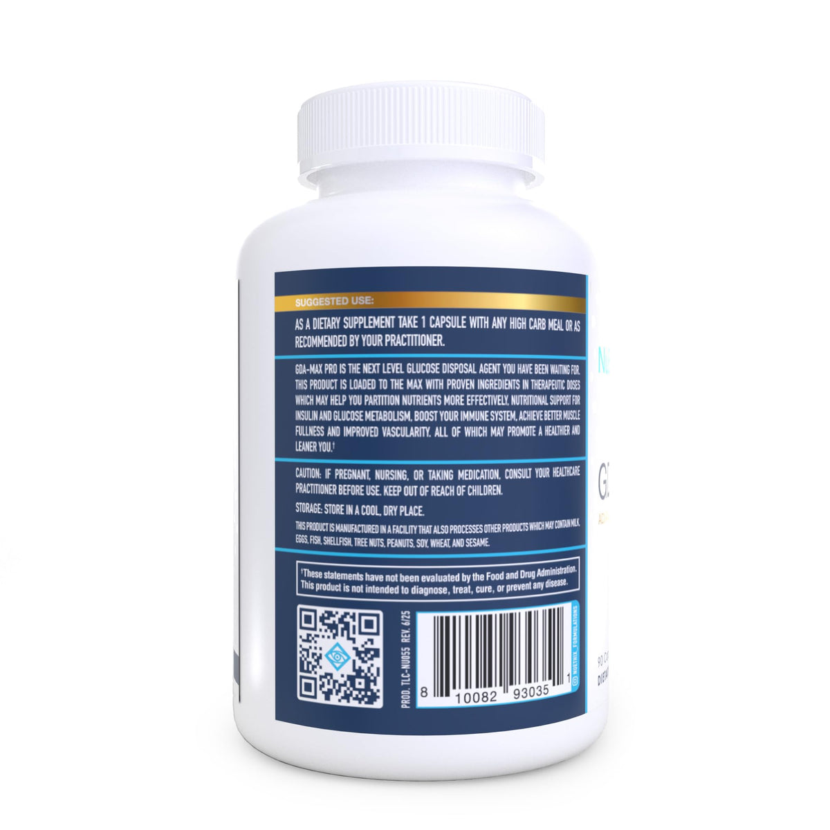 NuEthix Formulations GDA-MAX PRO Double Berberine - 90 Capsules - image 2