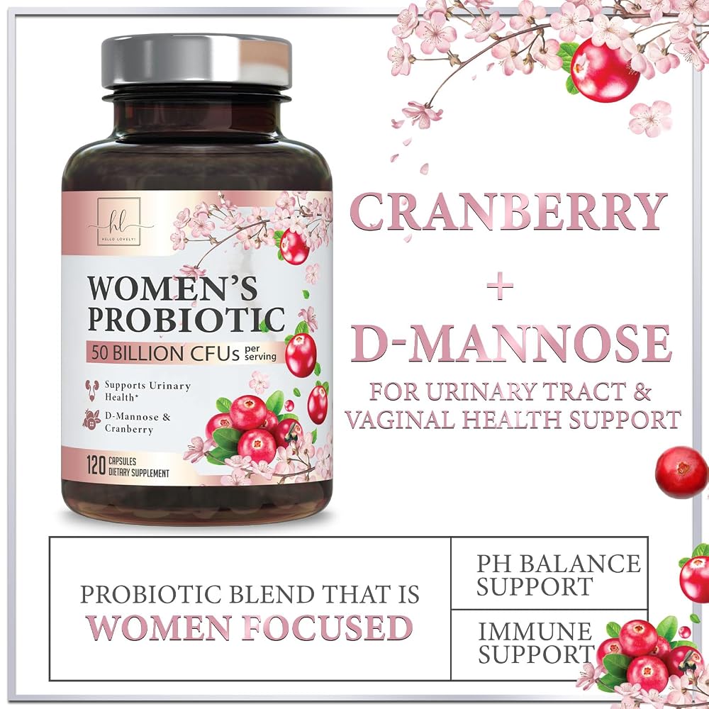 Hello Lovely! Probiotics for Women with Cranberry - 120 Capsules - image 6