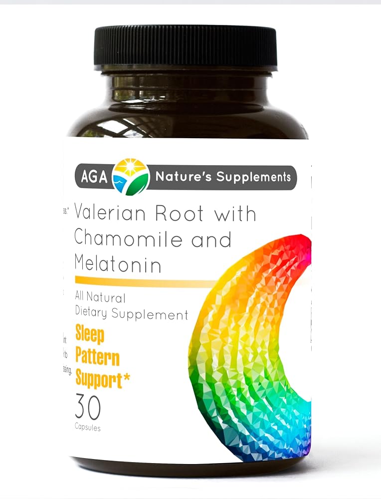AGA Nature's Supplements Valerian Root with Chamomile and Melatonin