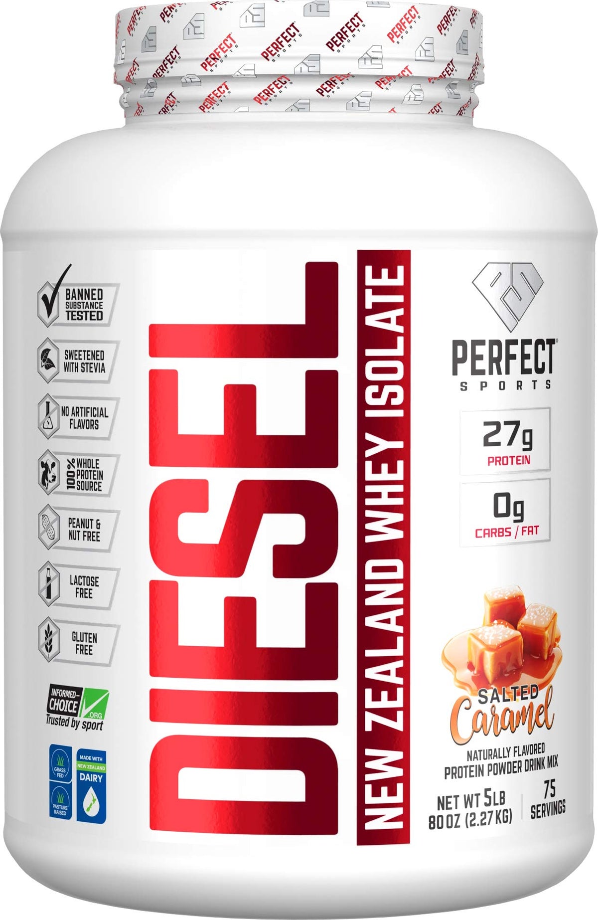 PERFECT SPORTS Diesel 100% New Zealand Whey Isolate - 5 lb