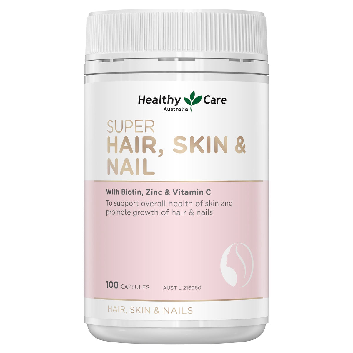 Healthy Care Super Hair Skin & Nails - 100 Capsules