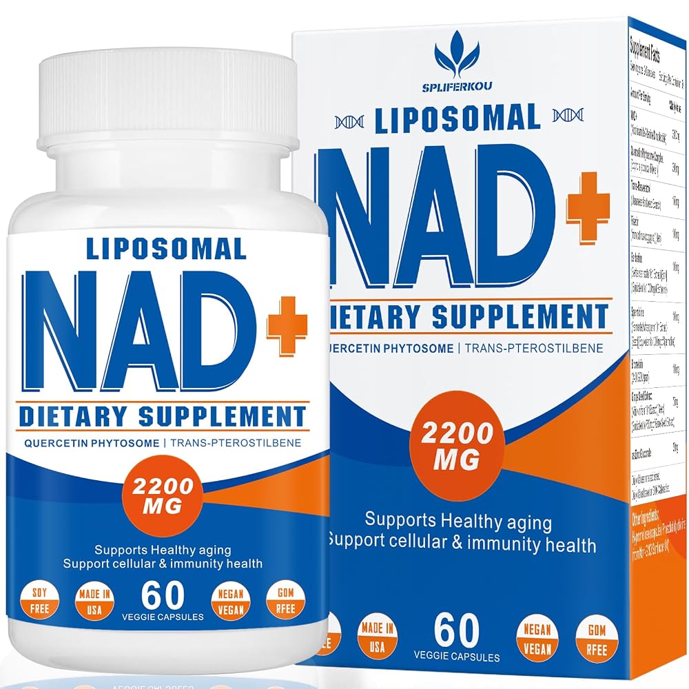 Spliferkou Liposomal NAD+ Supplement 2200mg - 60 Capsules