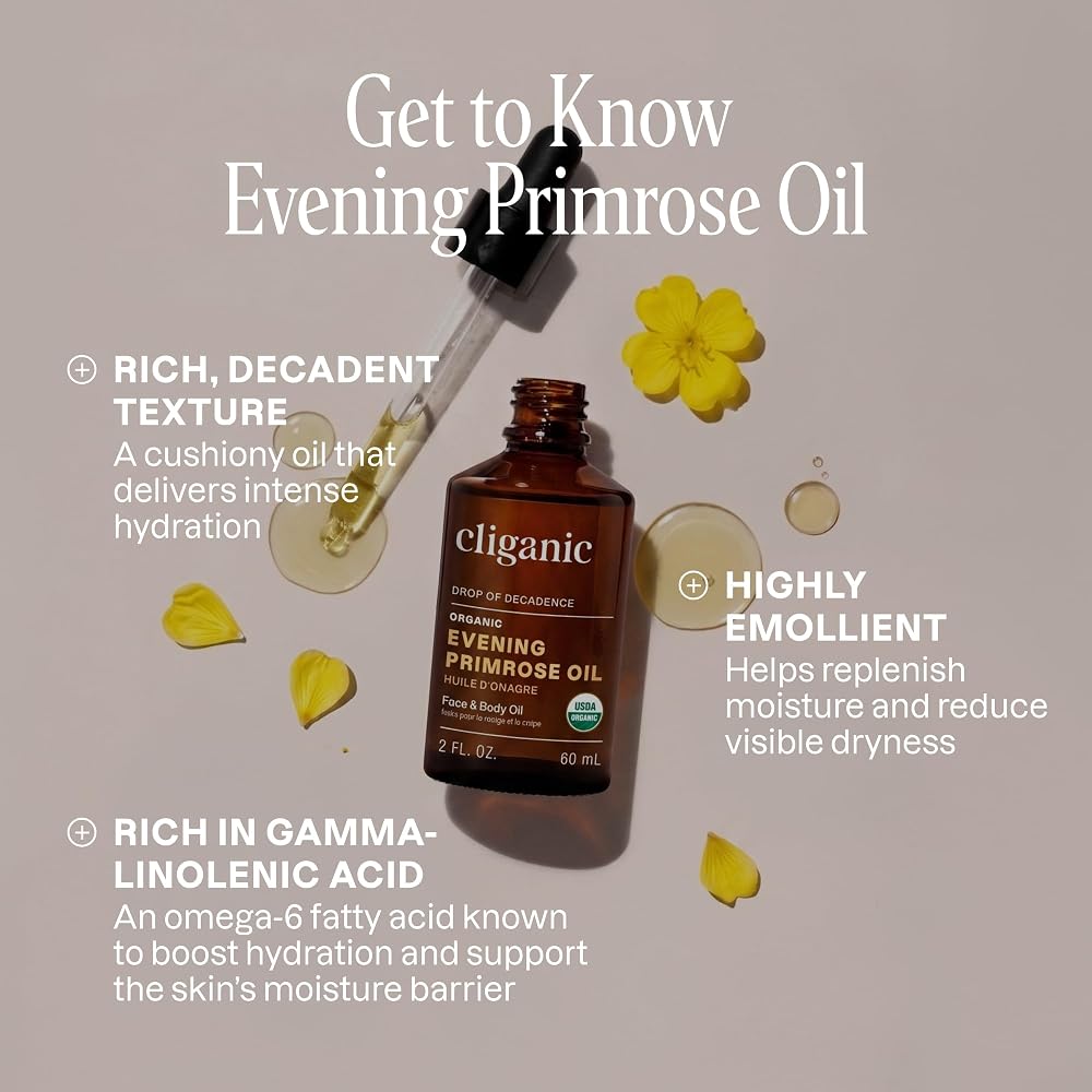 Cliganic Organic Evening Primrose Oil 100% Pure - 2 Fl Oz - image 2