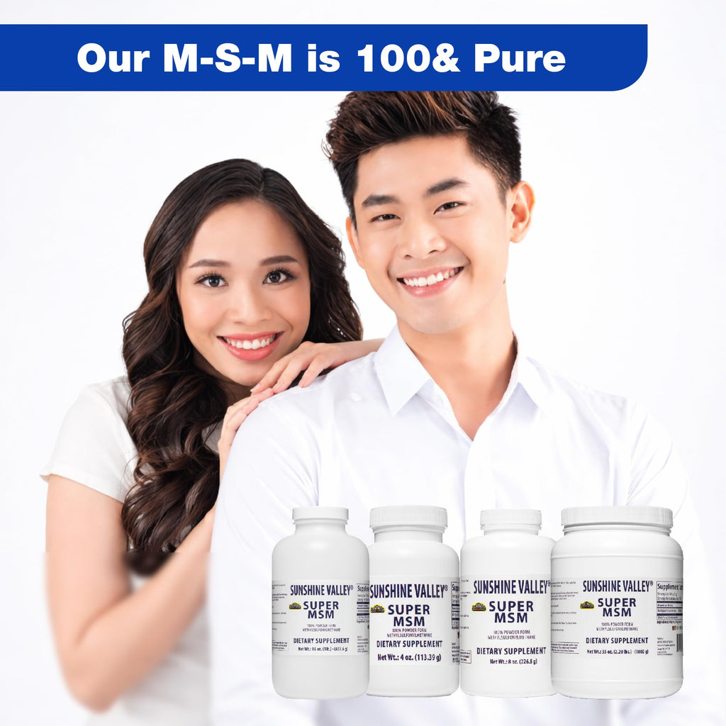 Sunshine Valley Super MSM Powder (Methylsulfonylmethane), Unflavored