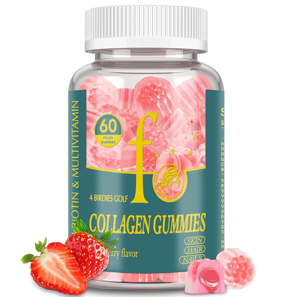 4 BIRDIES GOLF Collagen Gummies for Women Sugar Free