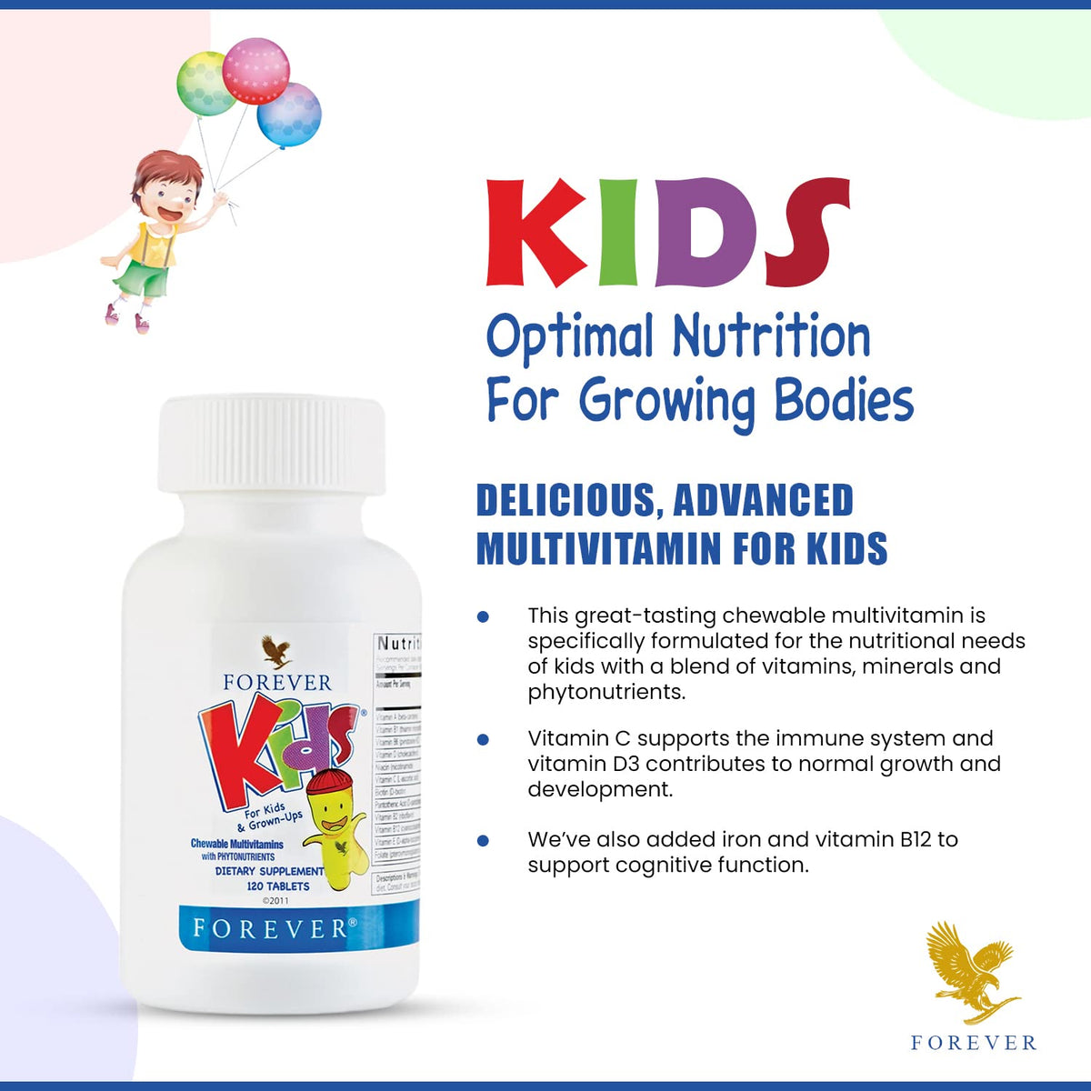 Forever Living Kids Chewable Multivitamin - 240 Tablets - image 7
