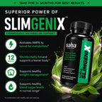 Saba SlimGenix Thermogenic Metabolism Capsules - 60 Count - image 12