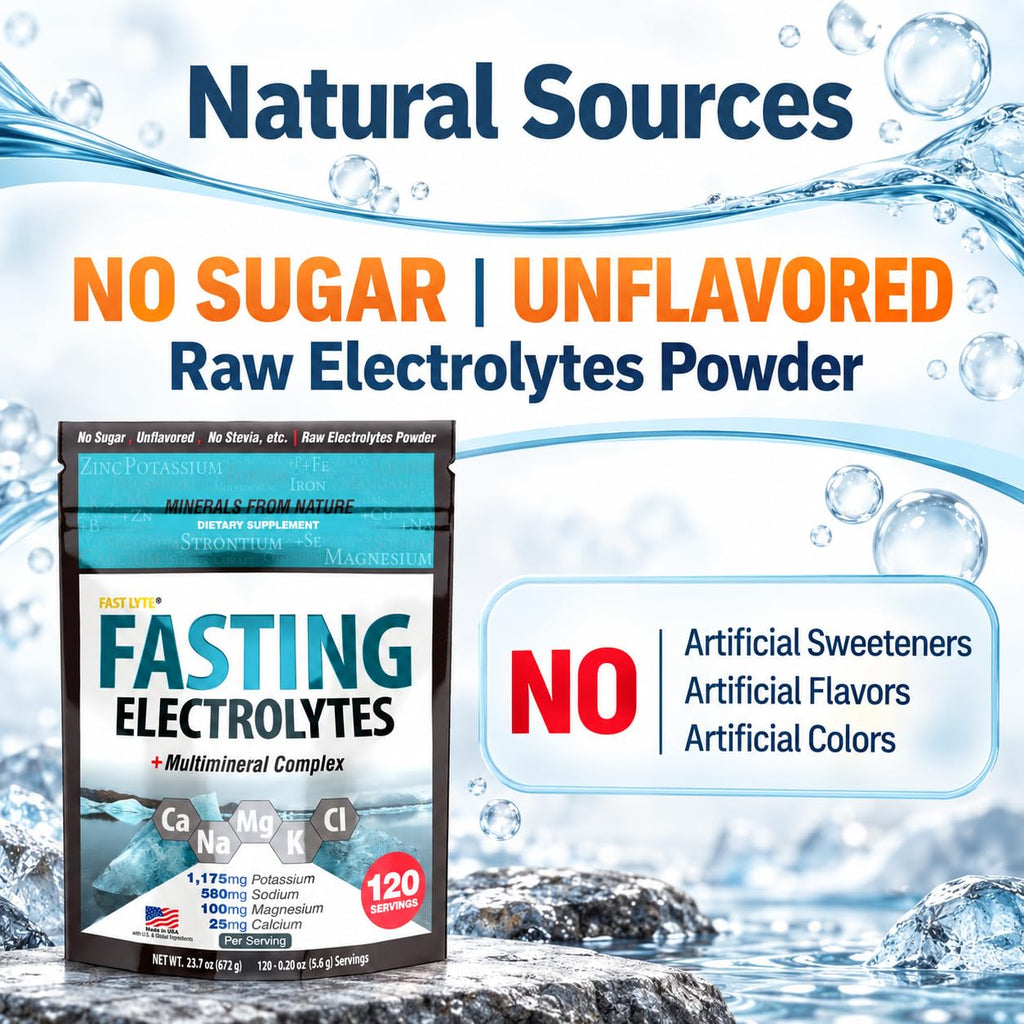 Fast Lyte Fasting Electrolyte Supplement Powder - 23.7 oz - image 2