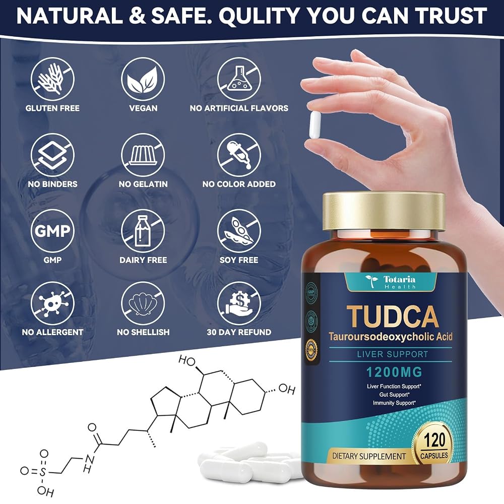 Totaria TUDCA Supplement, 120 Counts