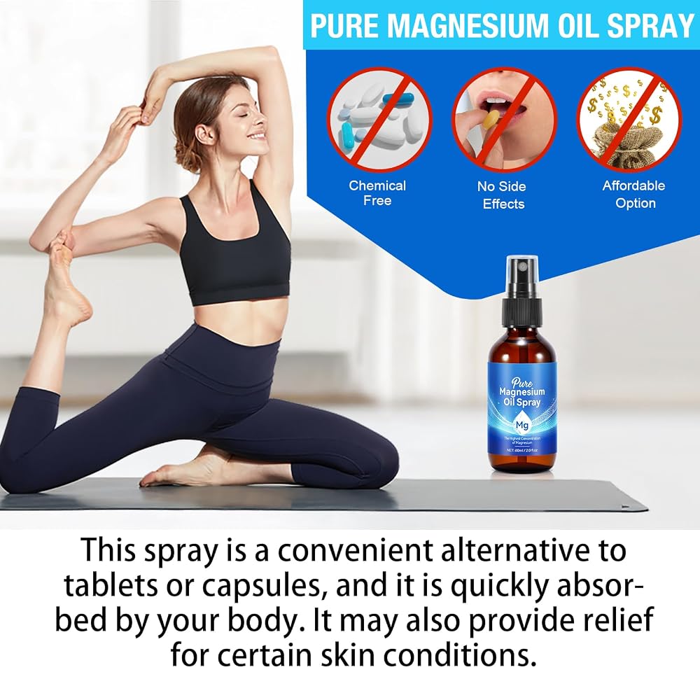 O.SECERT Pure Magnesium Oil Spray Topical - 2.02 Fl Oz - image 7