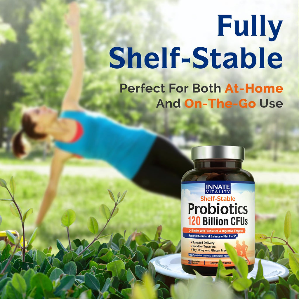 Innate Vitality Probiotics 120 Billion CFUs Digestive Health - 30 Capsules - image 8