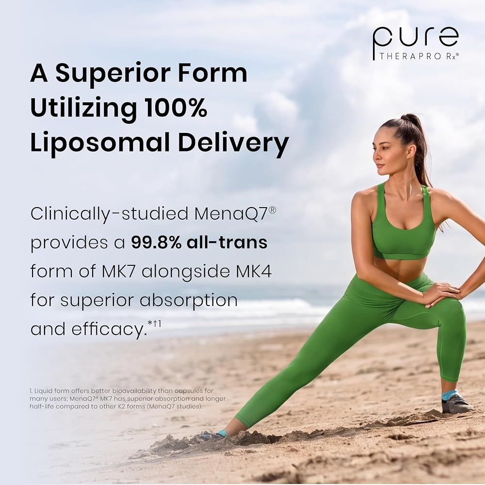 Pure Therapro Rx Liposomal Vitamin K2 Drops MK-4 & MK-7 - 10 mL - image 7