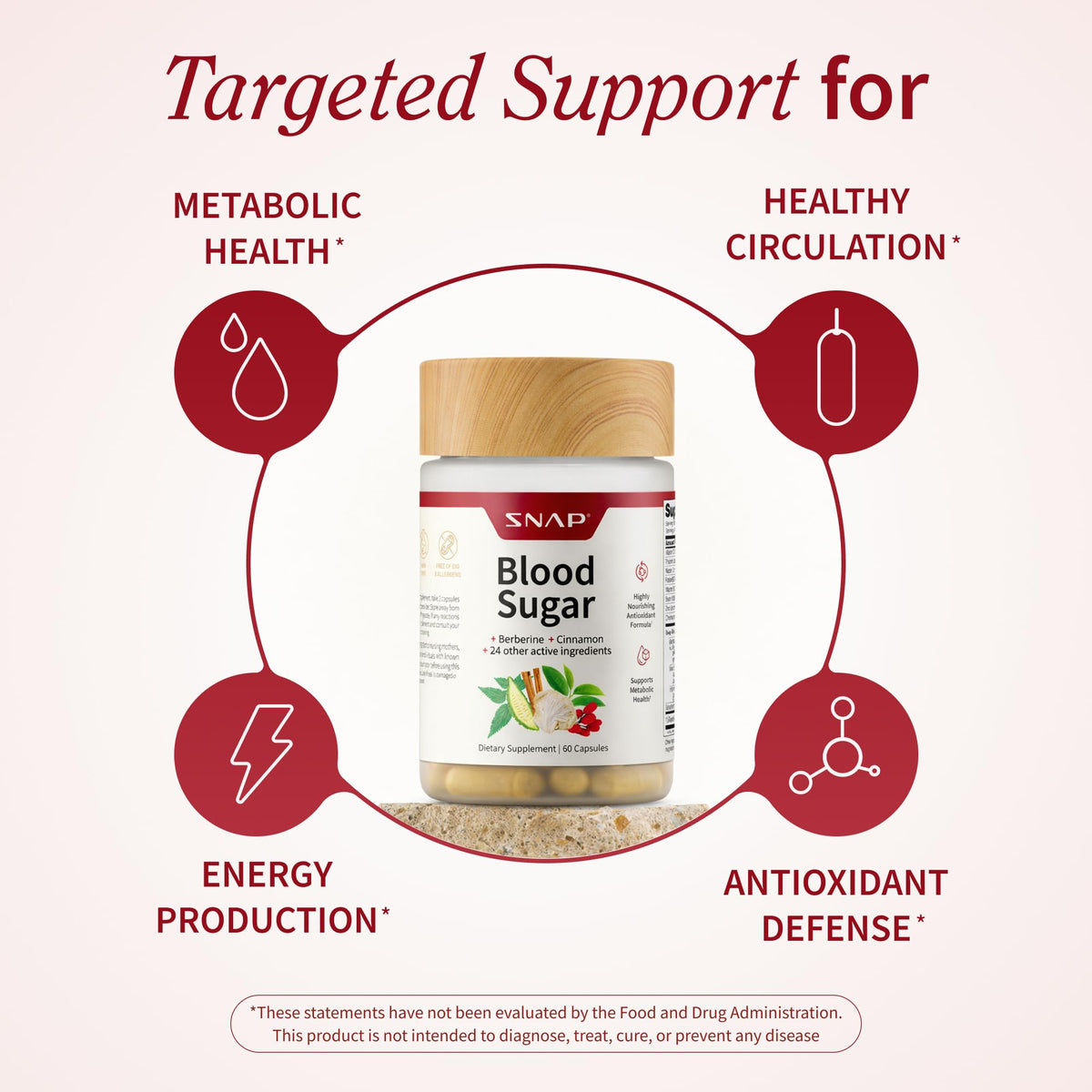 Snap Supplements Blood Sugar Blend - Support Healthy Blood Sugar
