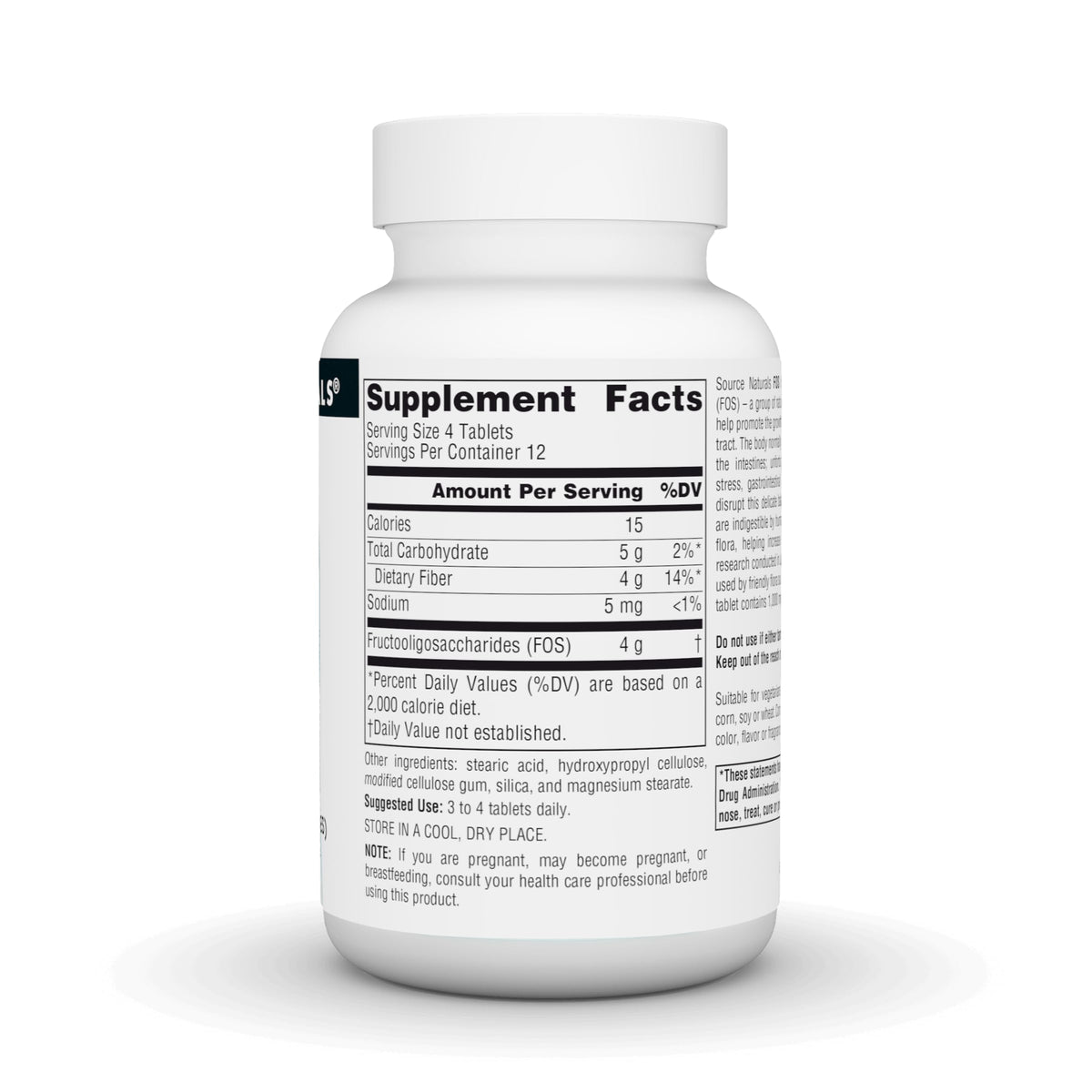 Source Naturals FOS Fructooligosaccharides 1000mg