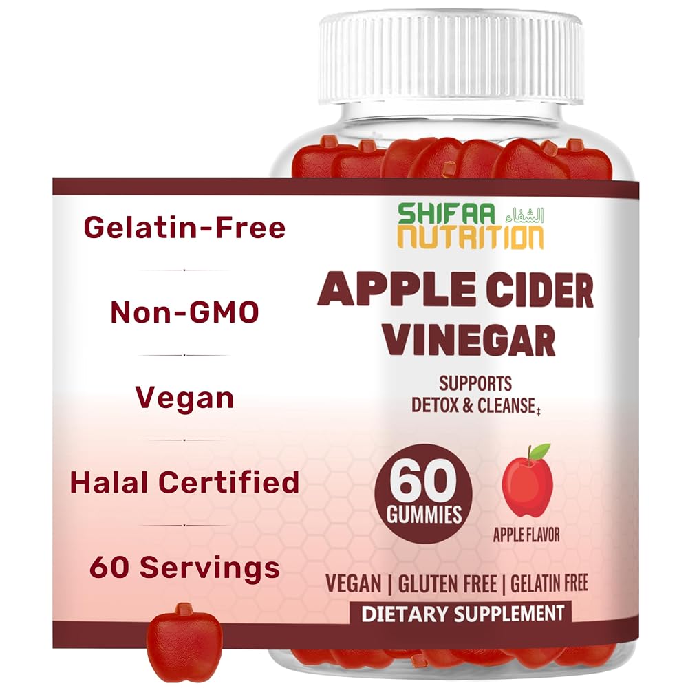 SHIFAA NUTRITION Apple Cider Vinegar Gummies - 60 Count