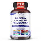 PeakPury Bilberry 12-Ingredient Formula with Lutein - 150 Capsules