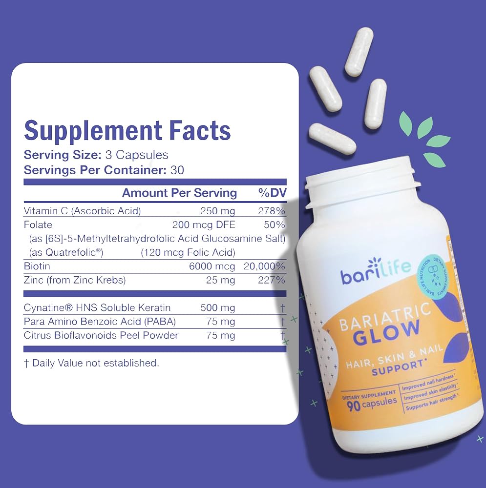 Bari Life Hair, Skin & Nails Supplement - 90 Tablets - image 2