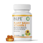 INLIFE Plant Based Natural Vitamin E Oil - 30 Vegetarian Capsules