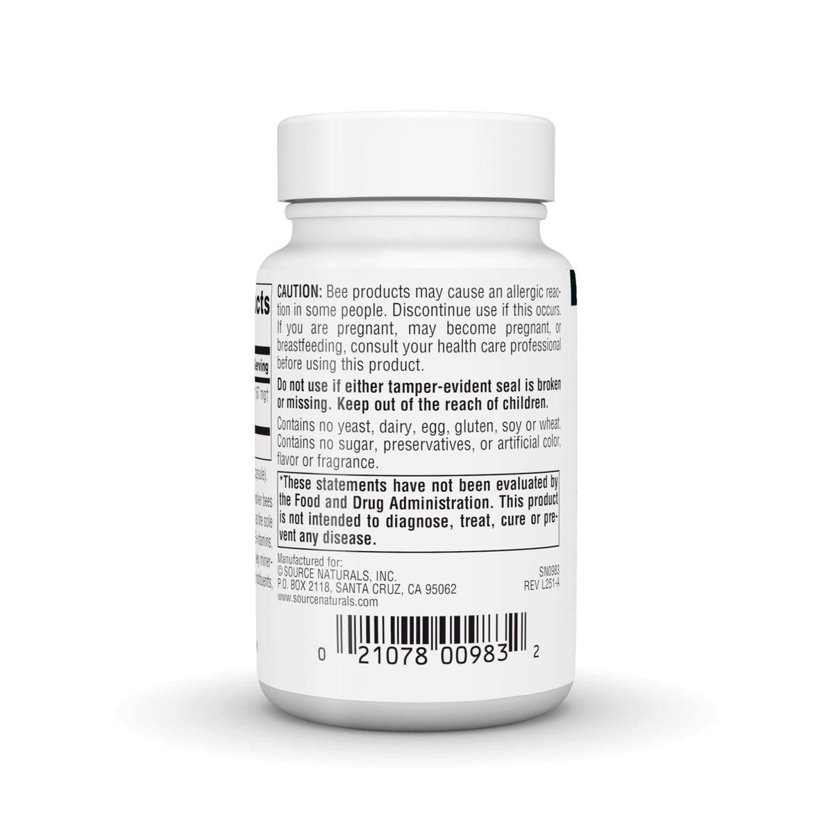 Source Naturals Royal Jelly 167 mg - 60 Capsules - image 4