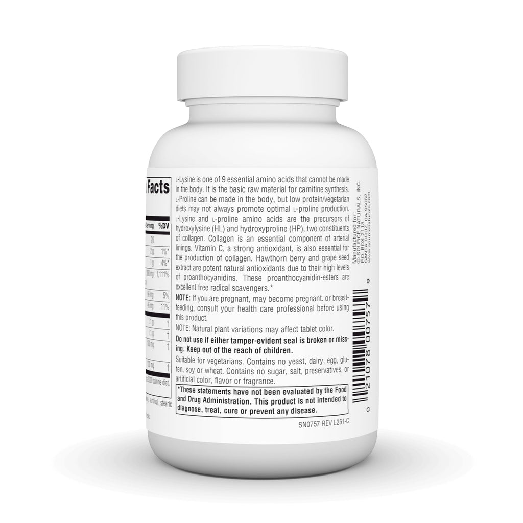 Source Naturals L-Proline & L-Lysine 550mg - 60 Tablets - image 4