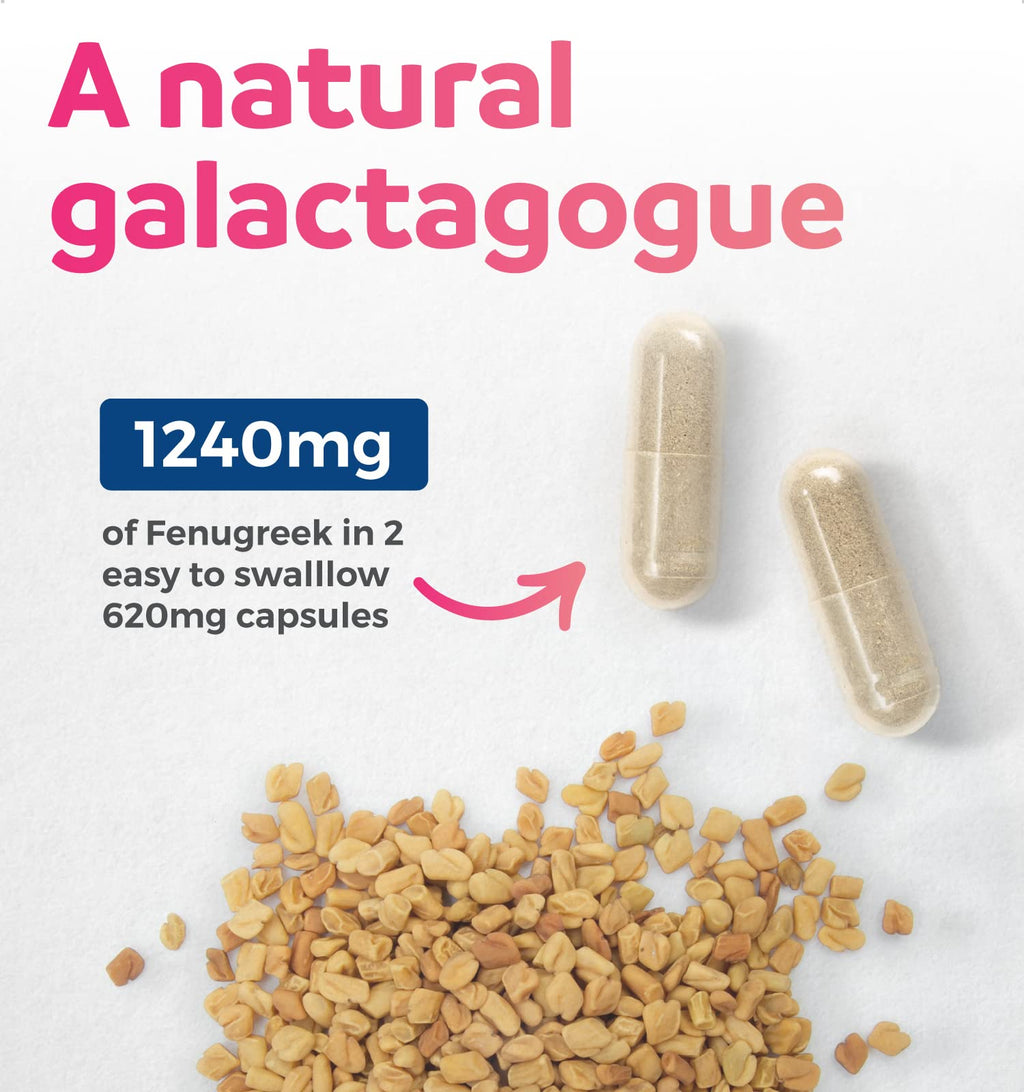 PURE CO Organic Fenugreek Capsules for Lactation Support - 60 Vegan Capsules - image 3