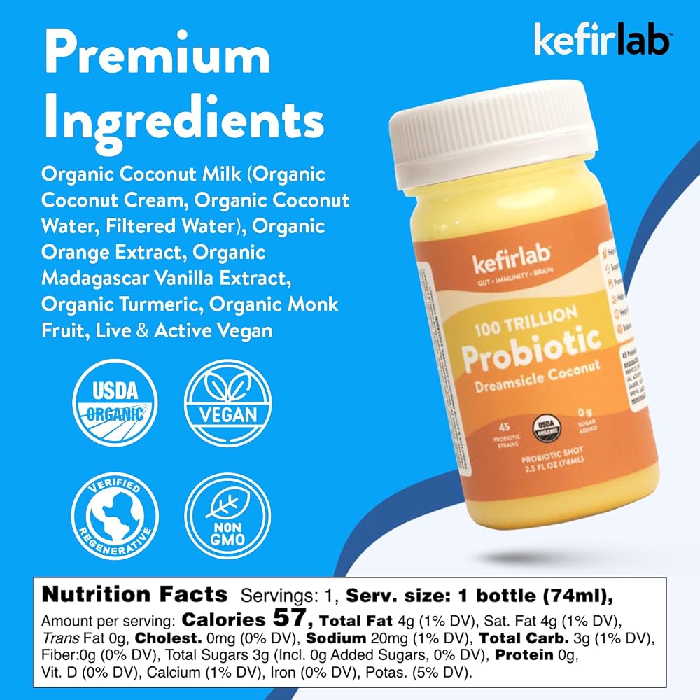 KefirLab Probiotics 100T CFU - 36 Strains - Vegan & Organic - Support - image 5