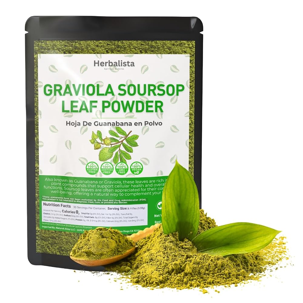 HERBALISTA Soursop Leaf Powder 100% Pure Graviola - 5oz - image 7