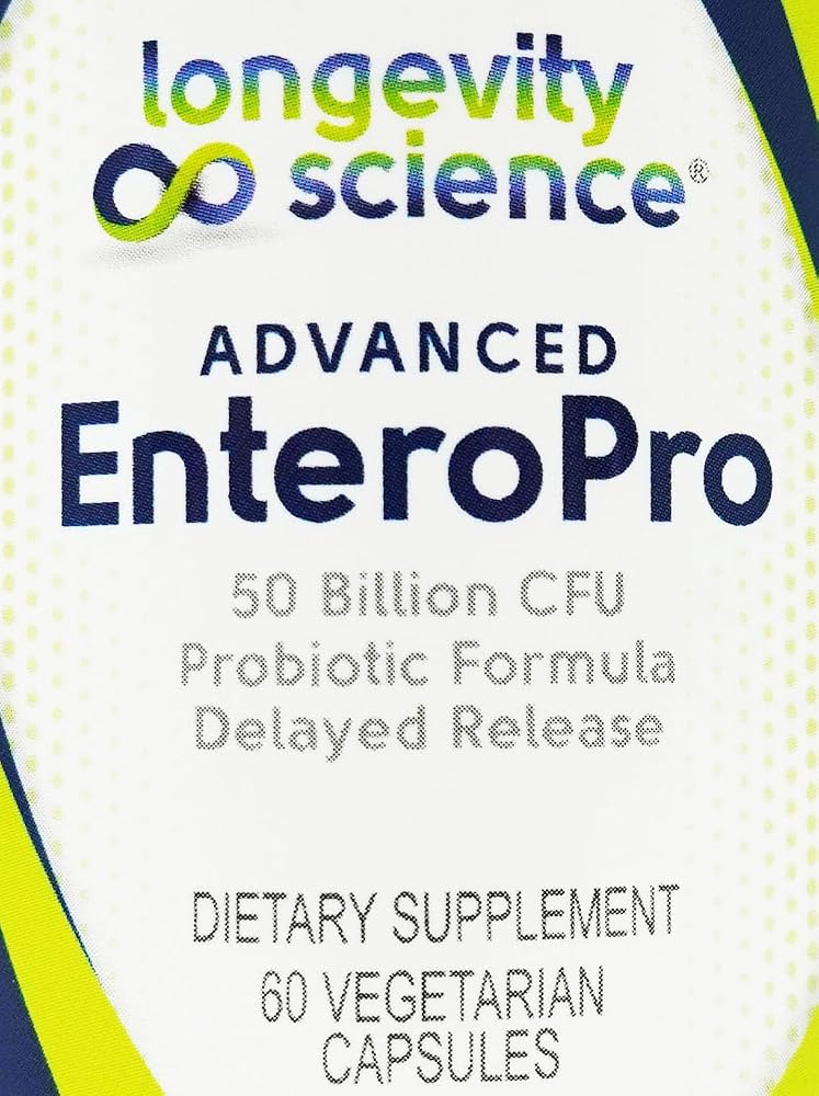 Longevity Science Advanced EnteroPro 50 Billion CFU - 60 Vegetarian Capsules - image 5