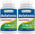 Best Naturals Melatonin 12 mg Sleep Aid - 730 Tablets