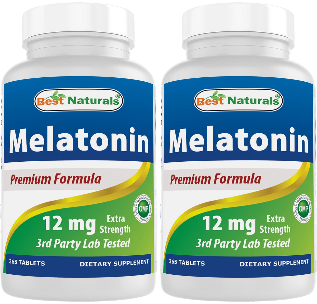 Best Naturals Melatonin 12 mg Sleep Aid - 730 Tablets