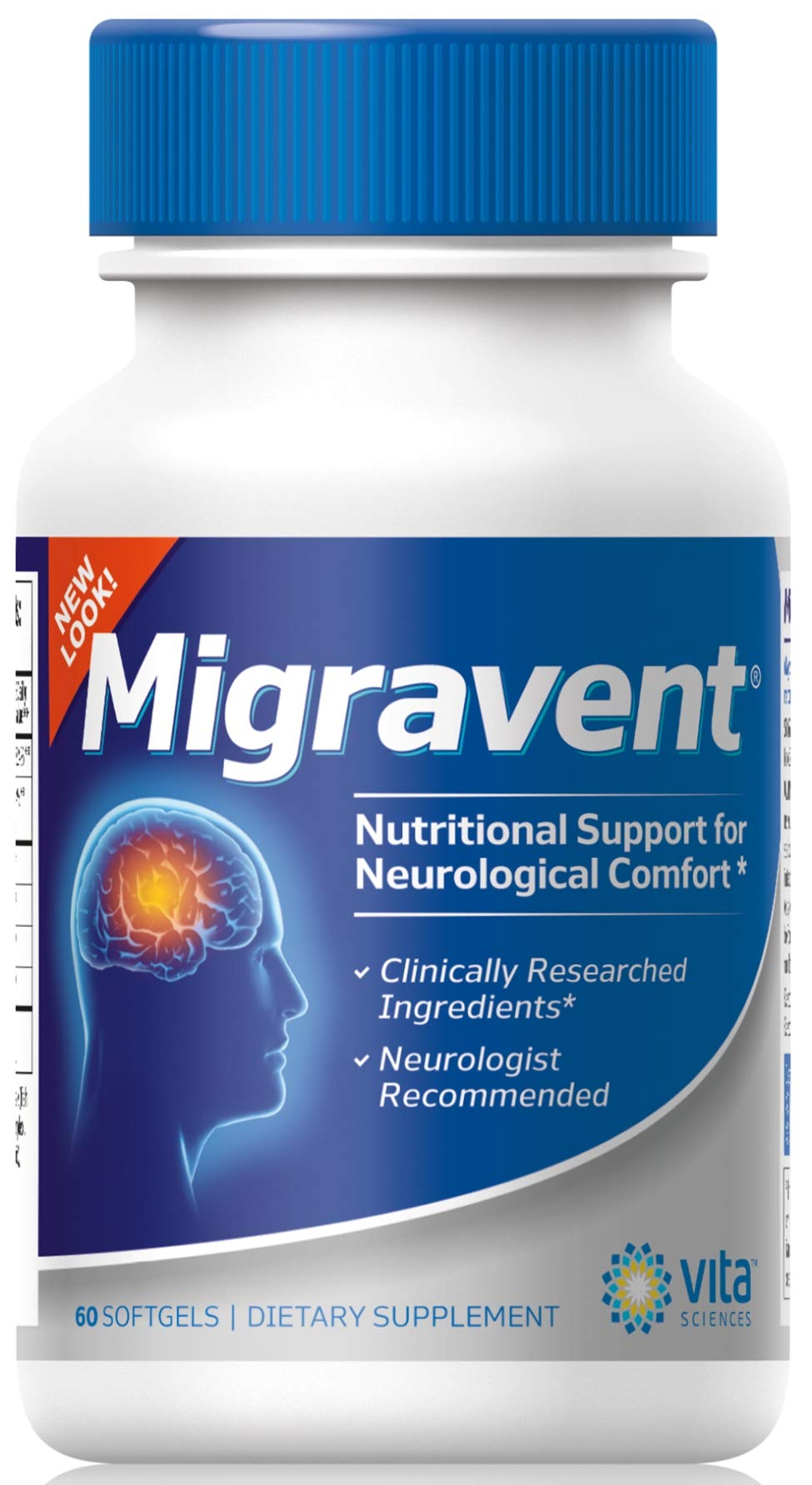Vita Sciences Migravent Brain & Circulatory Wellness Support - 60 Softgels