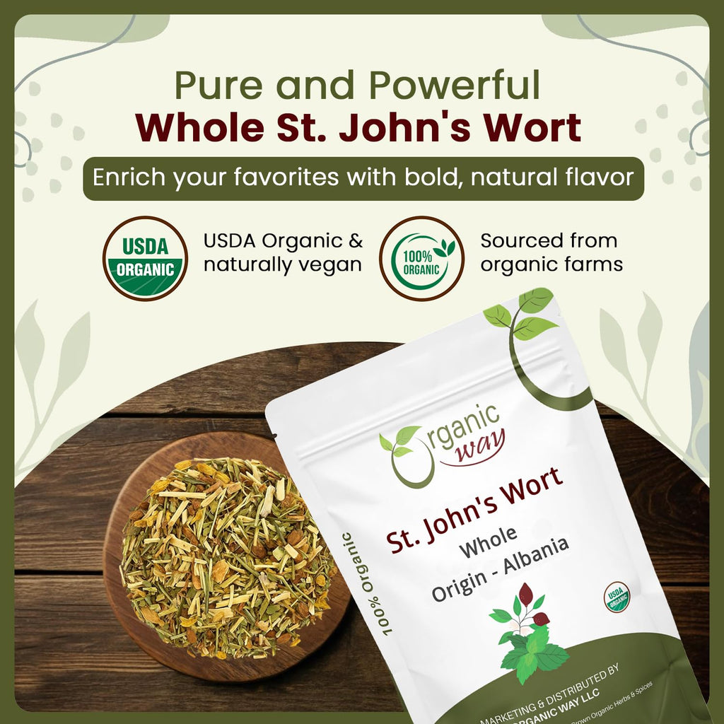 Organic Way St. John's Wort Whole - Herbal Tea - Origin Albania