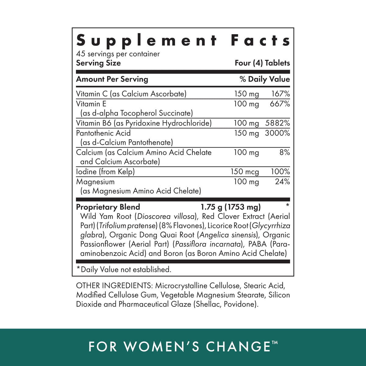Michael's Health Naturopathic Programs For Women's Changes - 180 Tablets - image 2