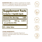 Solgar Vitamin B-6 100mg - 100 Capsules - image 2