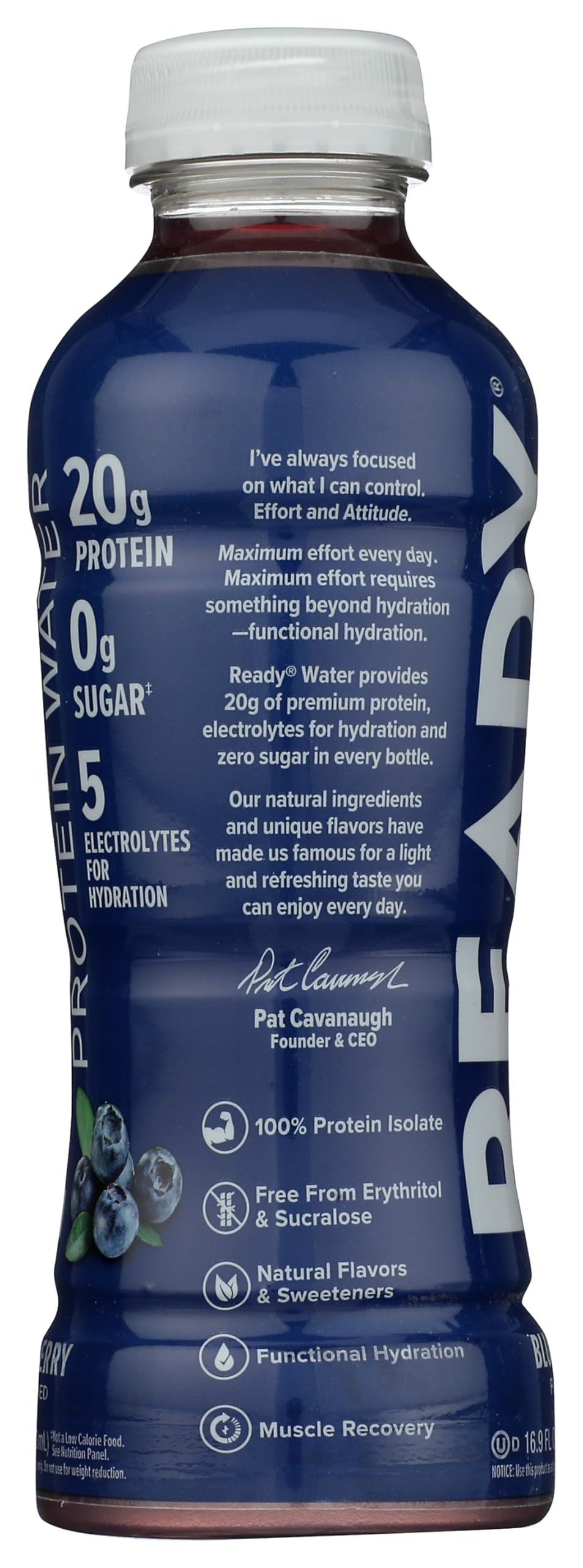 Come Ready Protein Water Blueberry - 16.9 Fl Oz - image 4