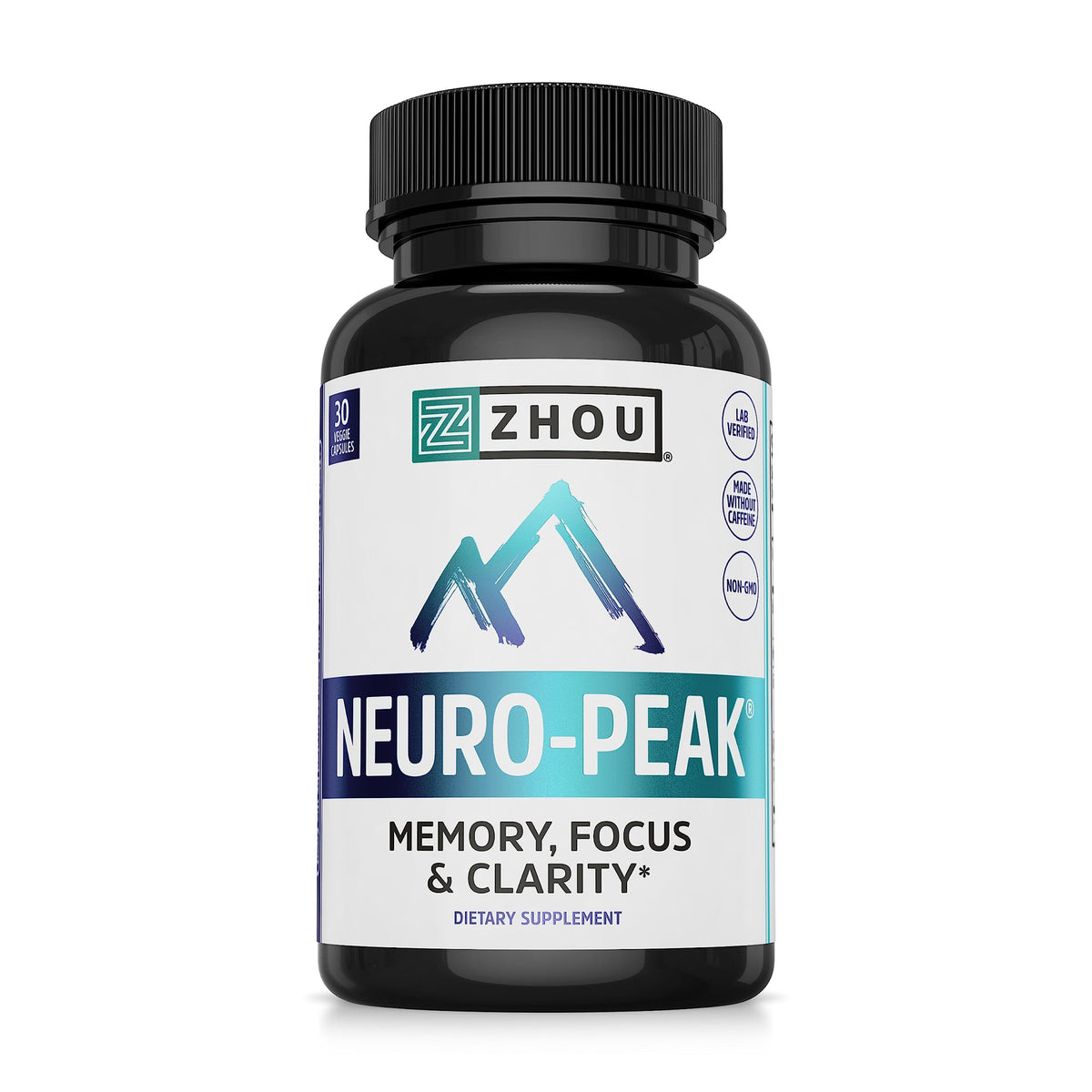 ZHOU Neuro-Peak Brain Vitamins - 30 Vegetarian Capsules