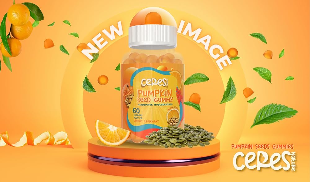 Ceres Nature Pumpkin Seed Oil Gummies 4000 mg - 60 Gummies - image 4