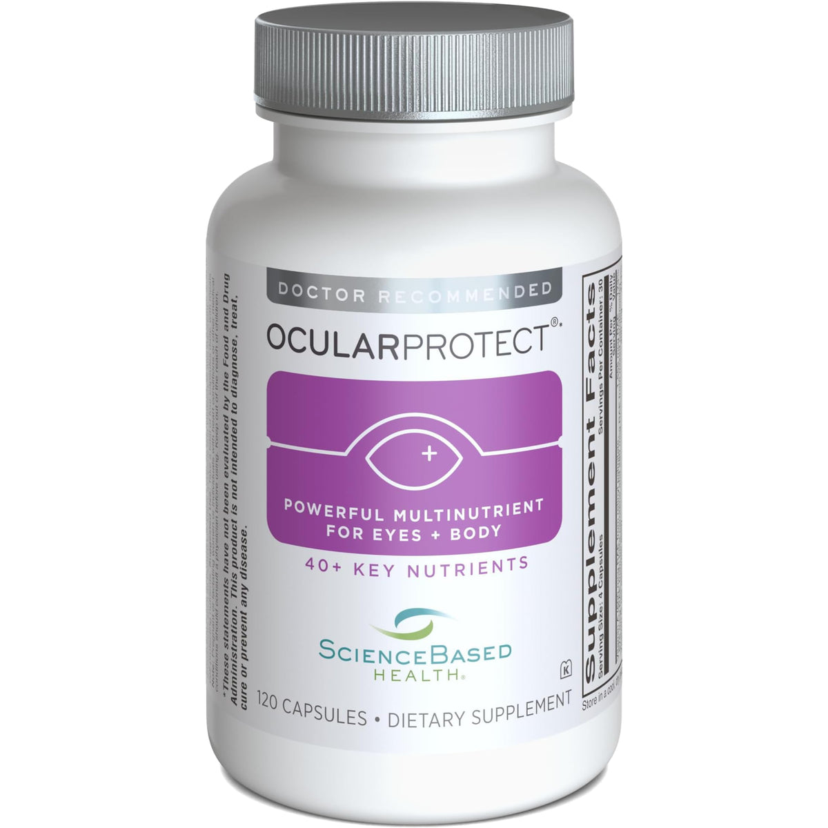 ScienceBased Health OcularProtect Multivitamin with Eye Nutrients - 120 Capsules