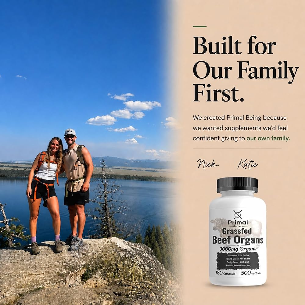 Primal Being Grassfed Beef Organ Complex - 180 Capsules - image 3