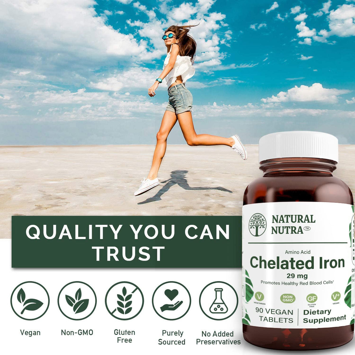 Natural Nutra Chelated Iron Supplement Parent