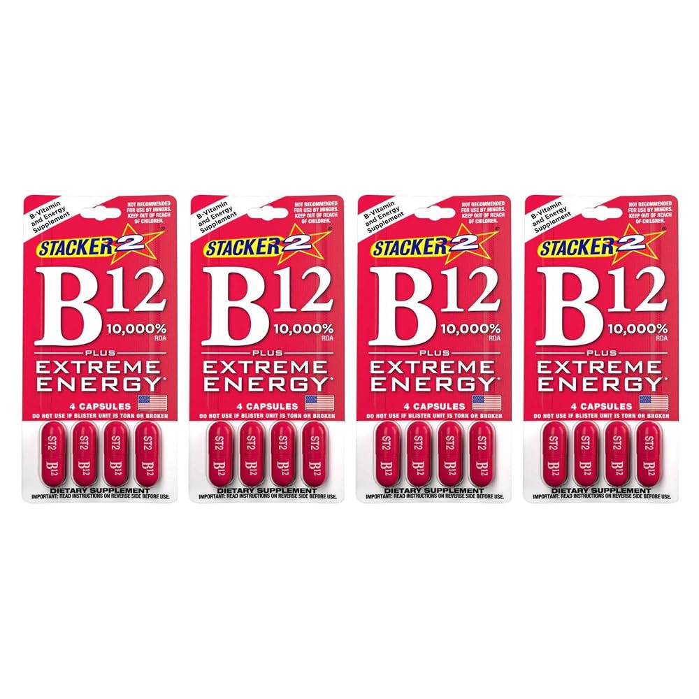 Supply Syndicate B12 Extreme Energy + Stack 2 - 4 Pack