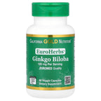 California Gold Nutrition Ginkgo Biloba Extract 120 mg - 60 Vegetarian Capsules
