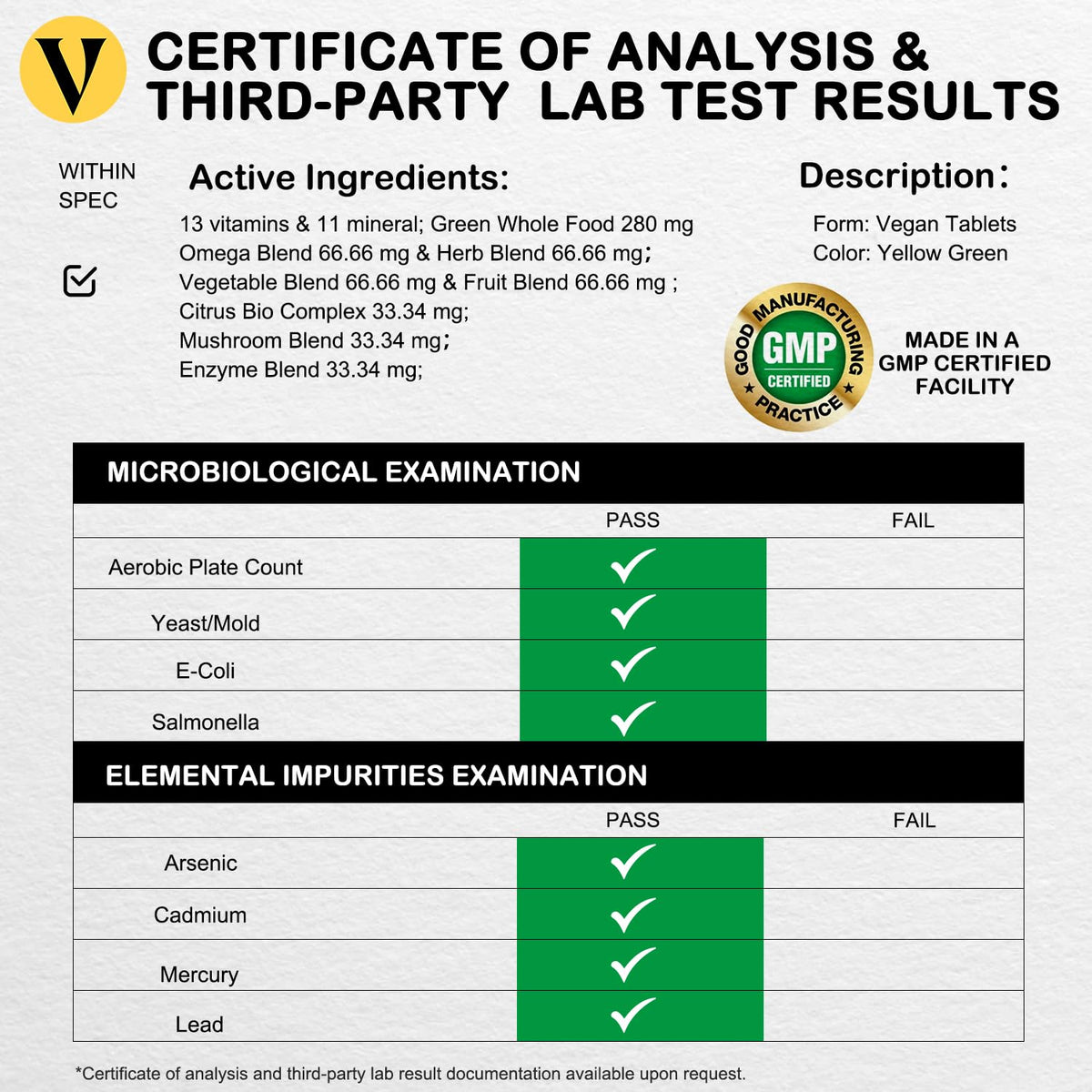VEGEPOWER Whole Food Multivitamin for Women
