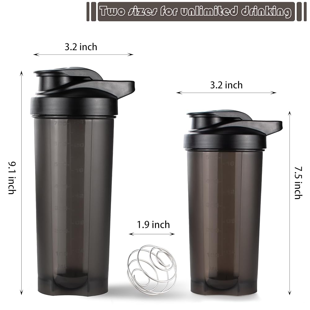 ShakerZoo-6 Pack-Protein Shaker Bottles for Protein Mixes