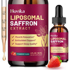 Hovika Liposomal Saffron Supplements - 88.5mg Saffron Extract Liquid