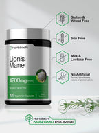 Horbäach Lion's Mane Mushroom Extract - 120 Capsules - image 5