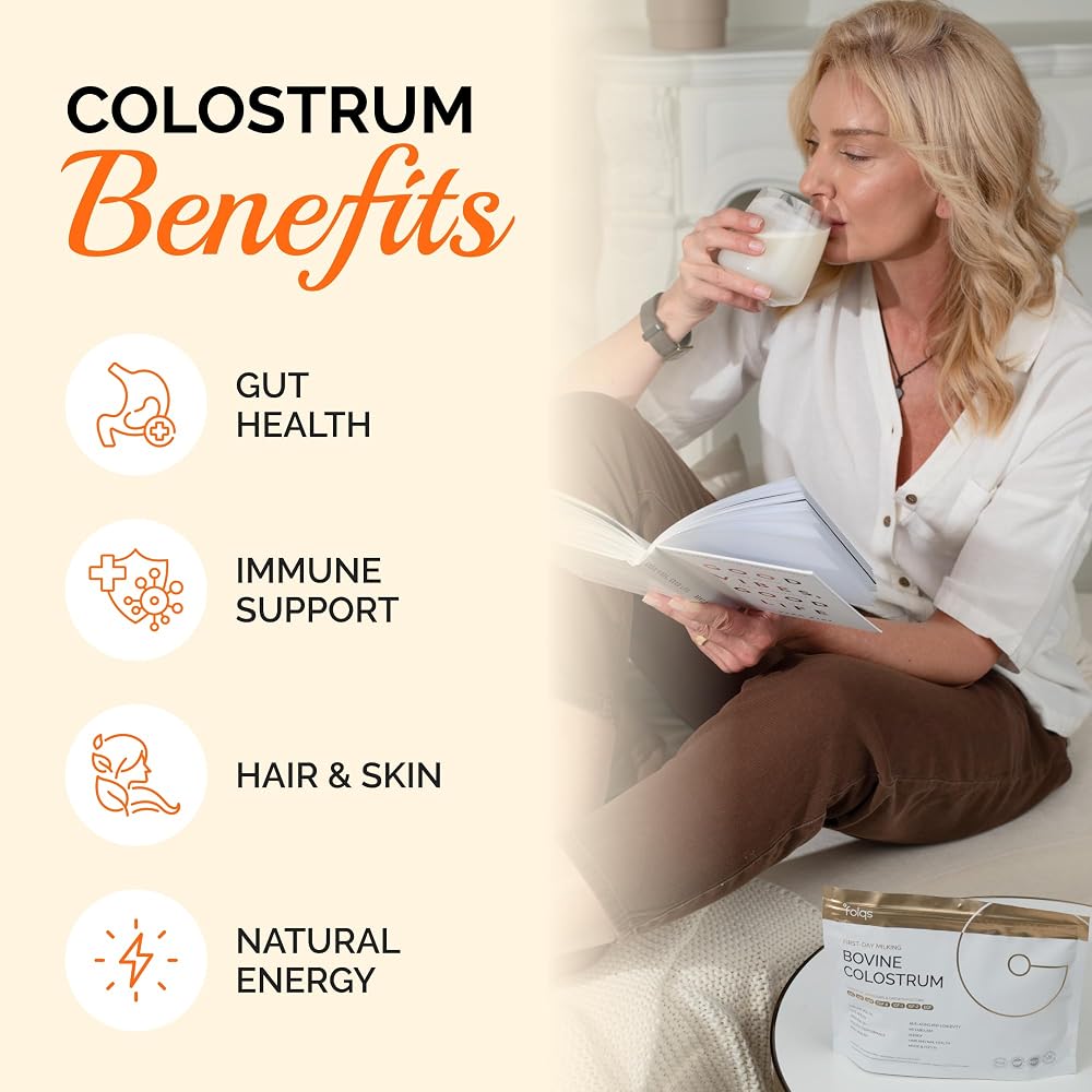 Folqs Bovine Colostrum Powder, First Day Milking - 60 Servings - image 9