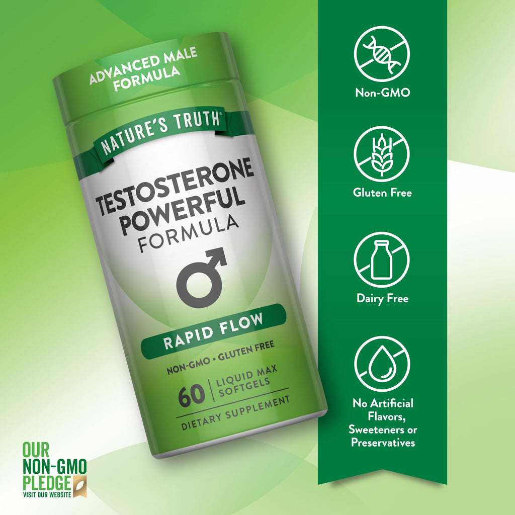Nature's Truth Testosterone Supplement for Men - 60 Softgels - image 3